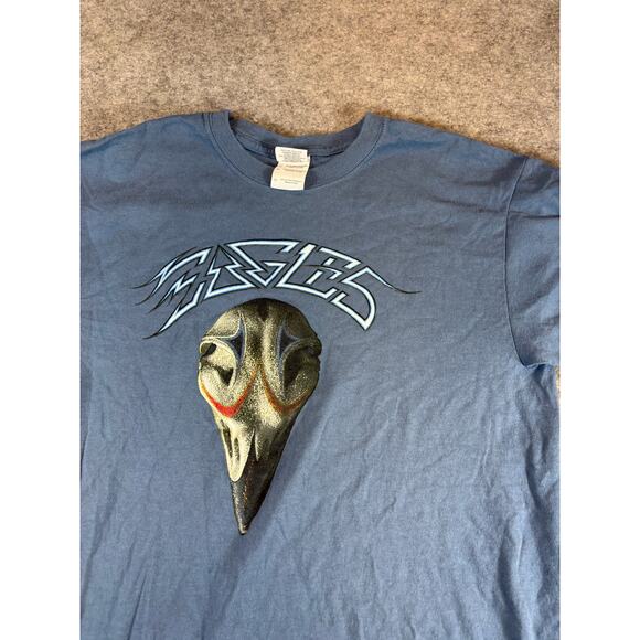 Eagles Band Concert Graphic Tee T-Shirt Mens Medium Blue Music Album Tour Y2K - Picture 2 of 6